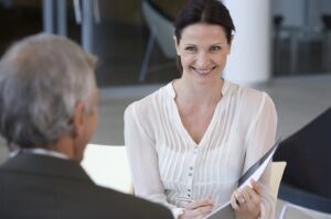 Business professionals improving communication and teamwork